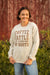 Coffee, Cattle, Boots Sweatshirt in Sand | Sizes S - 3XL