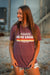 Home Grown, Rural Raised Graphic Tee in Heather Maroon | Sizes S - 3XL