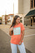 I Heart Small Town People Graphic Tee in Heather Orange | Sizes S - 3XL