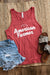 Proud to Be an American Farmer Red Tank Top | Sizes S - 2XL