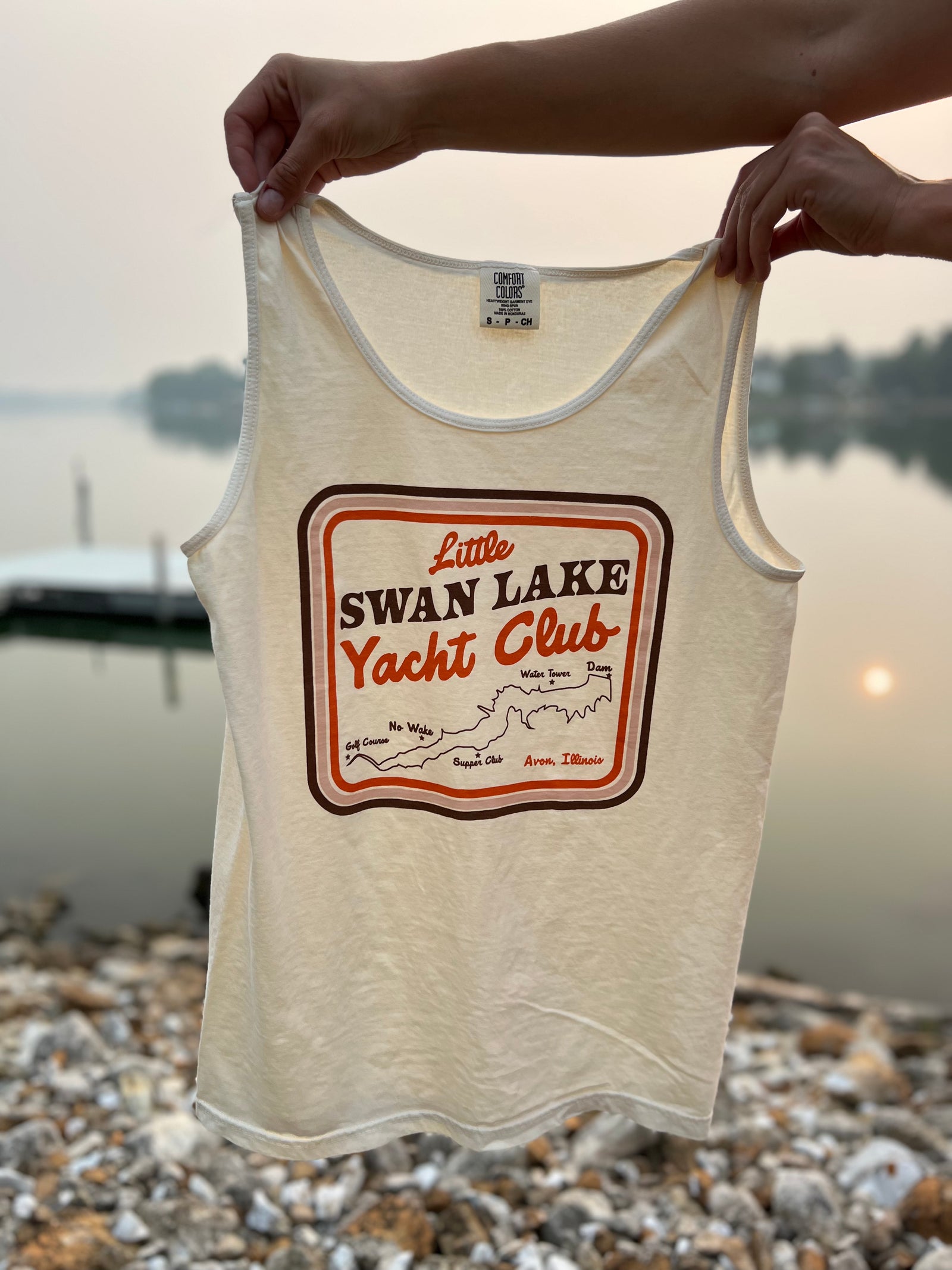 Little Swan Lake Retro Tank Top