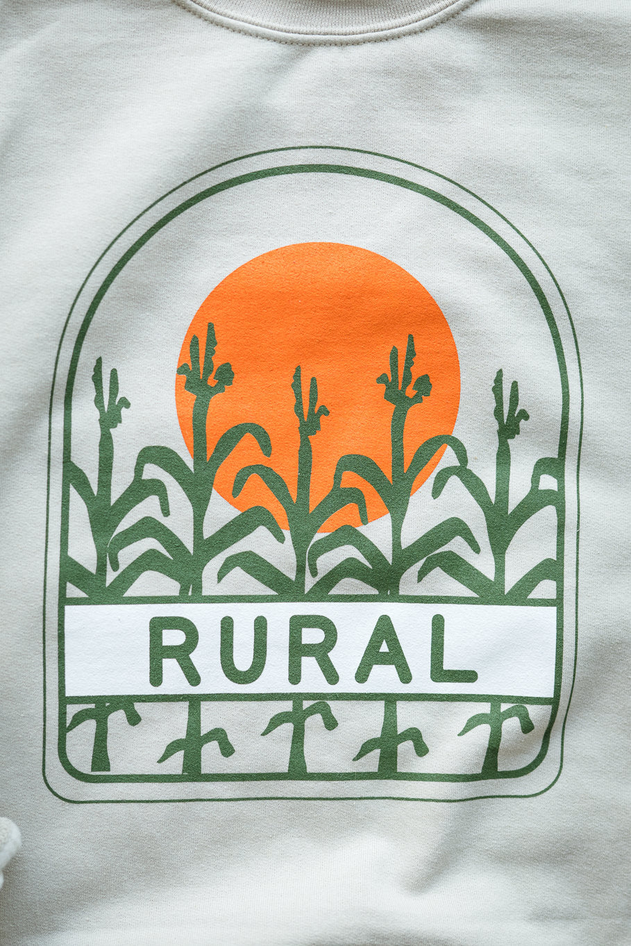 Retro Rural Sweatshirt in Sand | Sizes S - 3XL