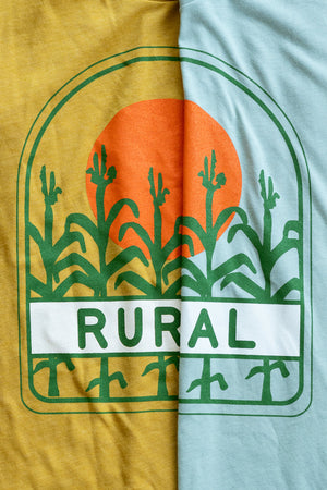 Retro Rural Graphic Tee in Heather Mustard | Sizes S - 3XL