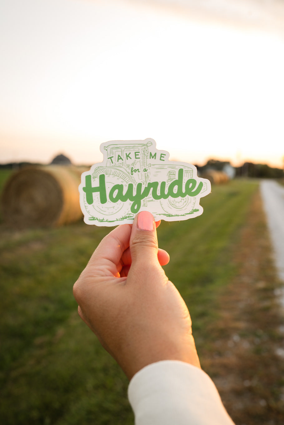 Take Me For A Hayride Sticker