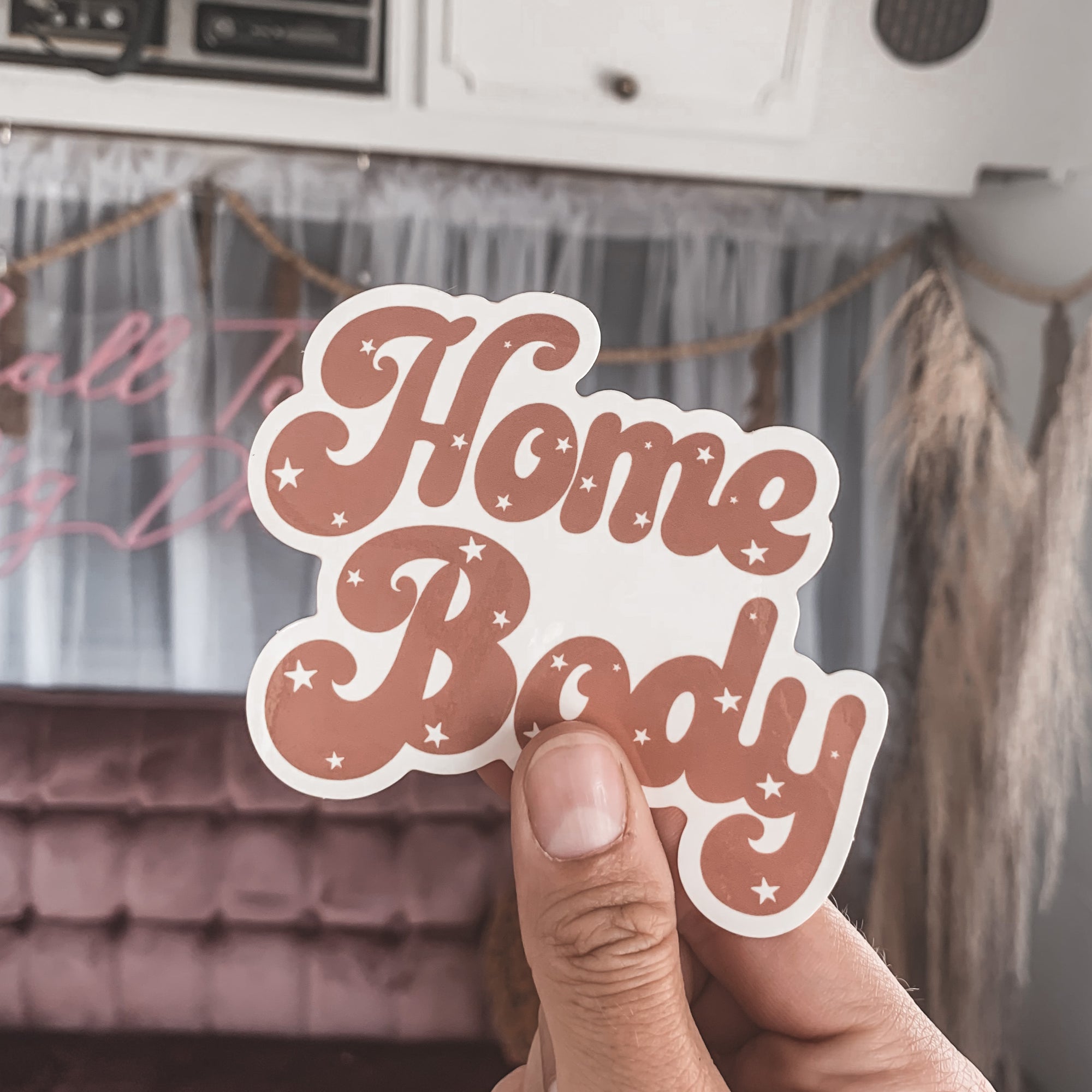 "Home Body" Retro Sticker - Rosebud's Tees