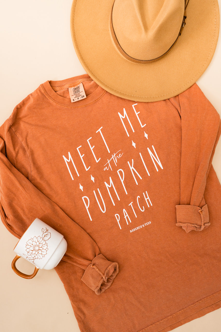 Meet me at the Pumpkin Patch Long Sleeve Tee | Sizes S - 3XL - Rosebud's Tees
